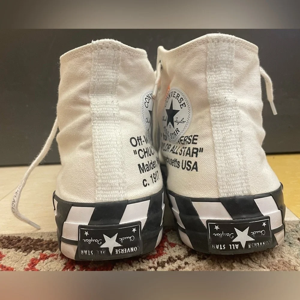 2018 Converse Chuck Taylor All Star 70 Hi Off-White  US Men’s size 10 - Picture 3 of 9